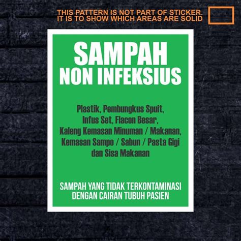 Jual Stiker Sampah Medis Dan Non Medis Mini Stiker Tempat Sampah Riset