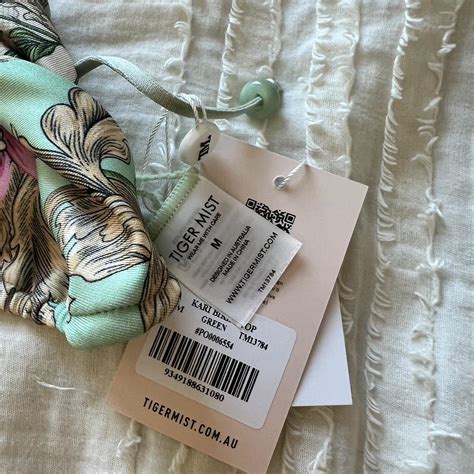 Tiger Mist Floral Summer Bikini Top Depop