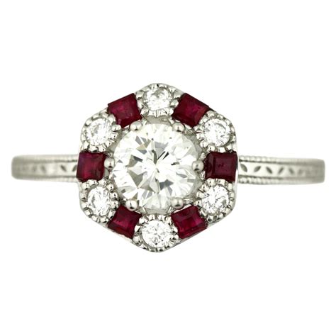 Diamond and Ruby Ring at 1stDibs