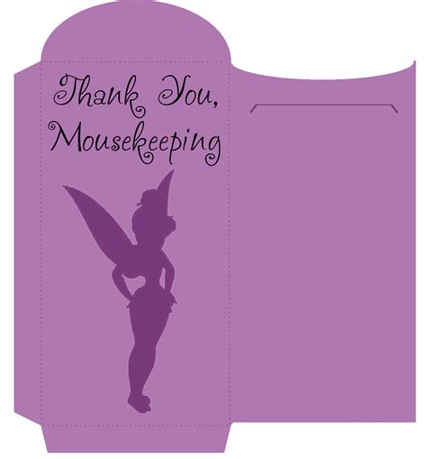 Printable, customizable (and cute!) Mousekeeping tip envelopes