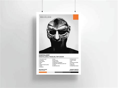 Madvillain Madlib Mf Doom Poster Madvillainy Album Etsy Uk