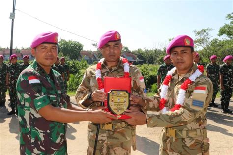 Yonmarhanlan XII Pontianak Sambut Prajurit Satgas Yonmek TNI Kontingen