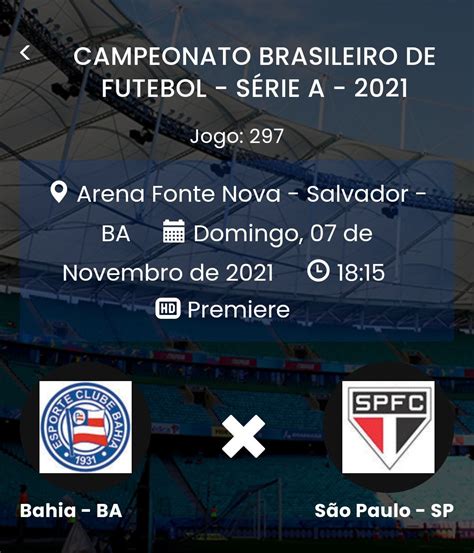 Bahia 1 × 0 São Paulo Esporte Brasileiro Fmanager Brasil