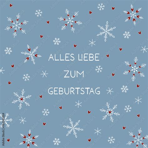 Vecteur Stock Alles Liebe Zum Geburtstag Schriftzug In Deutscher