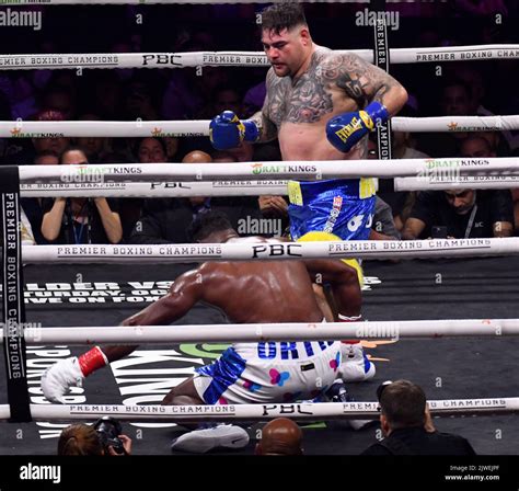 Los Angeles California Usa Th Sep Fighter Andy Ruiz Blue