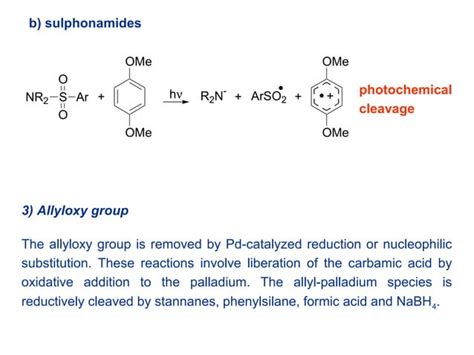 Protecting And Deprotecting Groups In Organic Chemistry