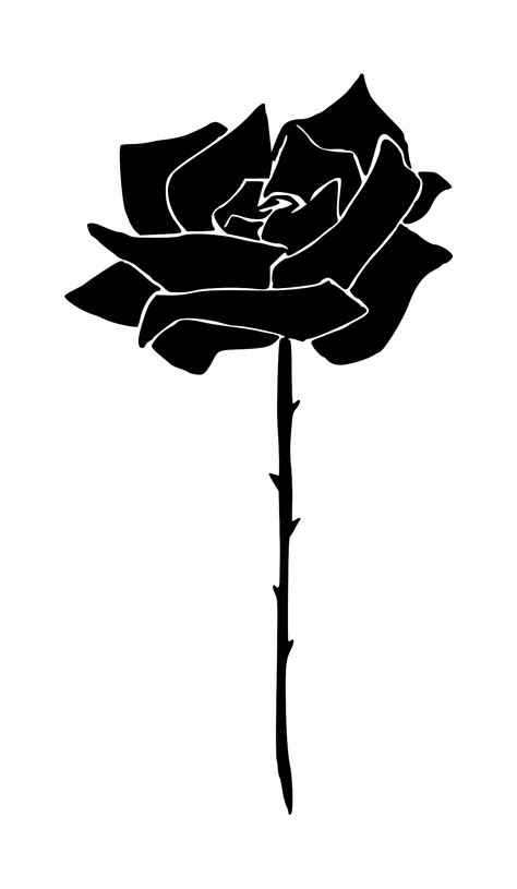 Black Rose Tattoo Png Transparent Svg Vector Onlygfx