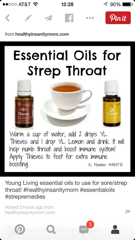 Home Remedy for Strep Throat: Young Living Essential Oils Uses for ...