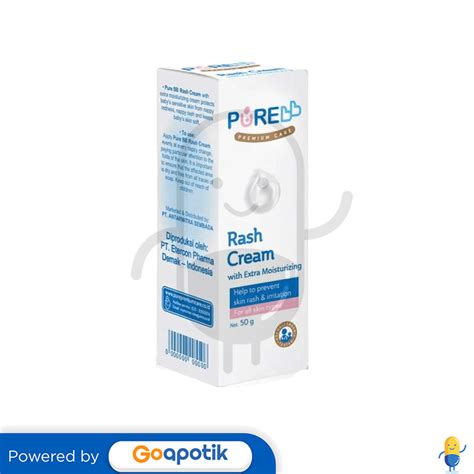 Pure Baby Rash Cream With Extra Mosturizing Gram Tube Kegunaan