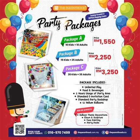 Party Packages – The Parenthood