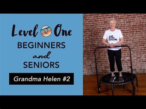 Rebounding Exercises for Seniors & Beginners with Grandma Helen and Earth and Owl - YouTube ...