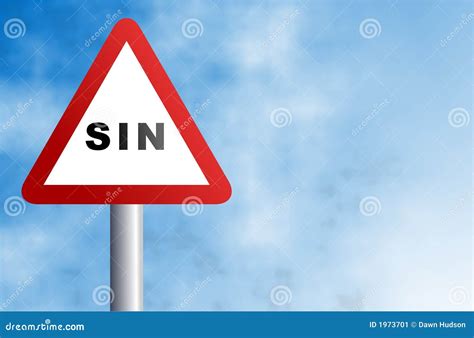 Sin Sign Stock Image | CartoonDealer.com #1973701