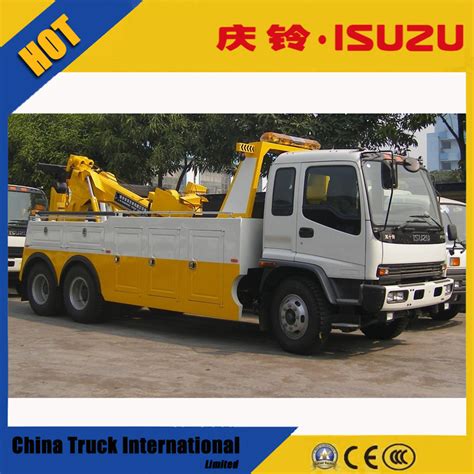 Japan Brand T Hp Flatbed Wrecker Towing Truck Road Recovery Truck