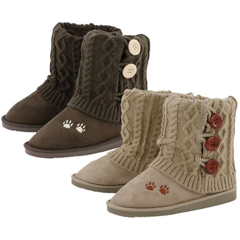 Paw Print Mid Rise Knit Boots Knit Boots Boots Crazy Outfits