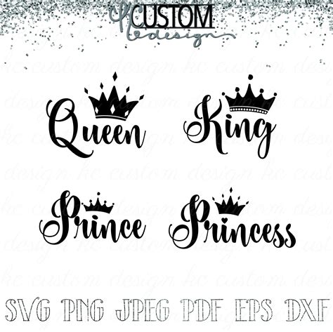 Princess Crown Svg Royal Crown Svg File King Crown Svg Queen Crown