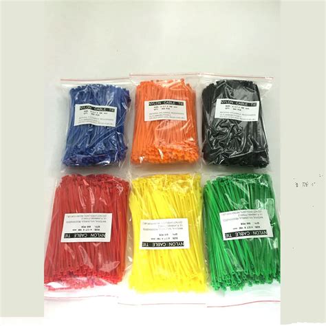 500pcspack 4150mm Cable Zip Tie Loop Ties For Wires Tidy And Sort