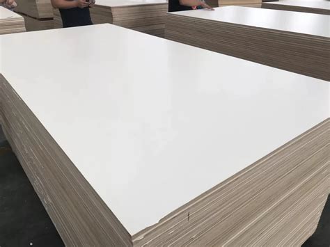 Mm Warm White Melamine Plywood Laminated Particle Board Mdf China