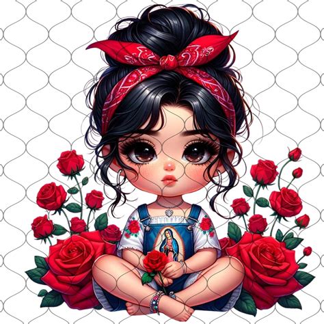 Chibi Cute Latina Baby Girl Png Png Latina Princess Clipart Hispanic Girl Png Chibi Girl