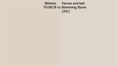 Sikkens F0 06 79 Vs Farrow And Ball Skimming Stone 241 Side By Side