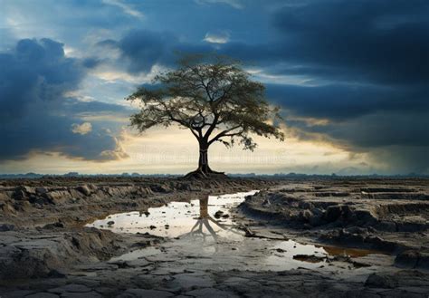 Silhueta Panorâmica Em áfrica O Pôr Do Sol Em Silhueta Contra Um