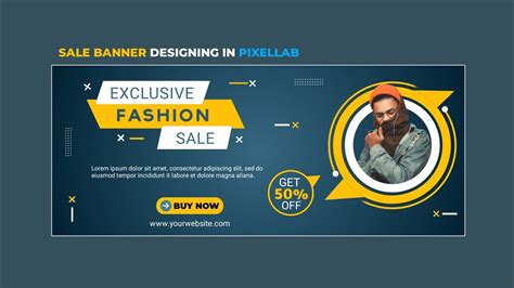 Sale Banner Designing In Pixellab Nik Editing Youtube