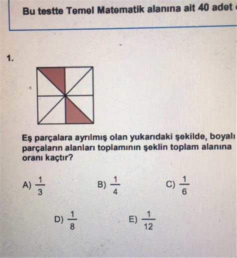 Tyt Matematik Örnek Soru Çözümleri Kunduz Kunduz