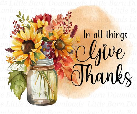 In All Things Give Thanks Png Thanksgiving Clipart Thanksgiving