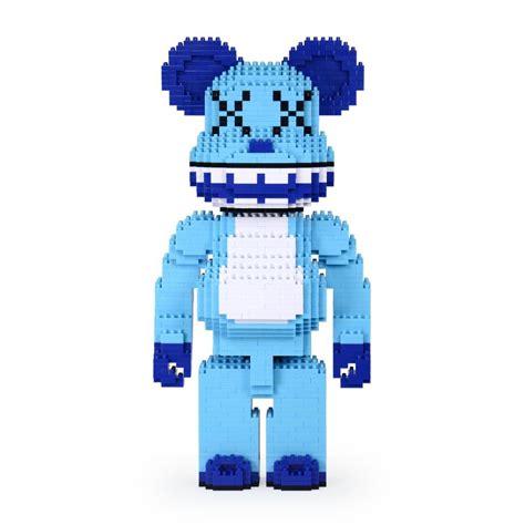 Kaws Chomper Bearbrick Sculpture Jekca Lego Brick Diy Kit