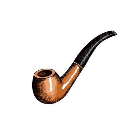 Pipe Smoke Clipart Transparent Png Hd Hand Drawn Smoking Pipe Parent