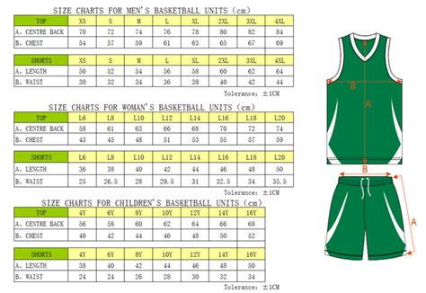 Adidas Nba Jersey Size Chart