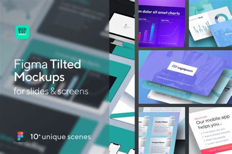 Figma Tilted Perspective Mockups VIP Graphics