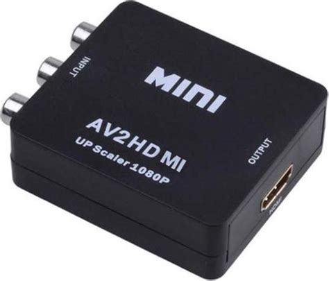 Techvavo Tulp Av Naar Hdmi Converter Rca Naar Hdmi Adapter P