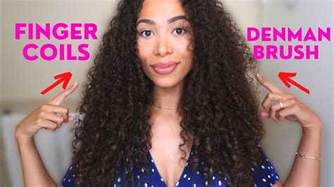 Finger Coils On Curly Hair VS The Denman Brush Extreme Definition