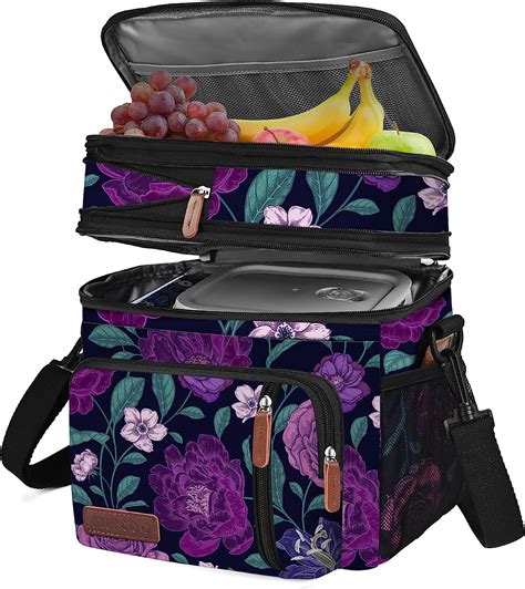 Amazon Miycoo Lunch Bag For Women Men Double Deck Lunch Box