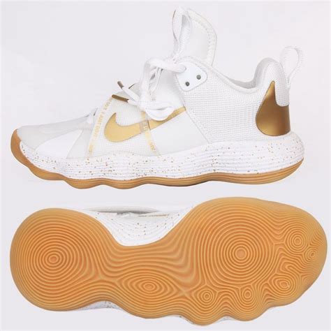 Nike React Hyperset Volleyball Shoes Le M Dj4473 170 White Golden Keeshoes