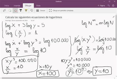 Logaritmos Ejercicios De Ecuaciones De Logaritmos Con Dos Inc Gnitas