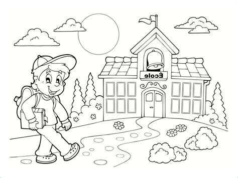 Ecole Dessin Inspirant Images Coloriage école 25 Modèles à Imprimer