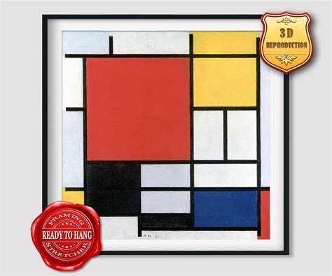 Composition Ii In Red Blue And Yellow By Piet Mondrian Framed