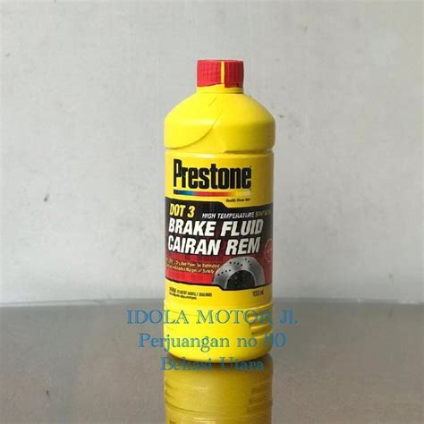 Minyak Rem Prestone Dot Brake Fluid Cairan Rem Merah Isi Ml