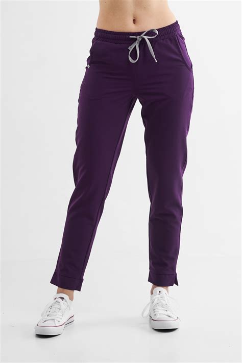 Spodnie Medyczne SLIM FIT Damskie PURPLE JAM Noshi Odzież Medyczna