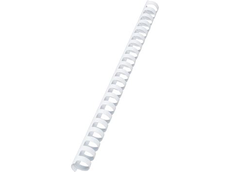 GBC Baguettes De Reliure 19mm A4 4028611 Blanc 21 Anneaux 100 Pcs