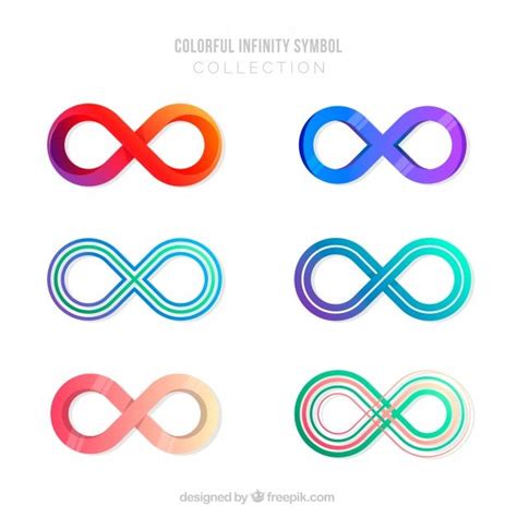 Free Vector Infinity Symbol Collection With Colors Vector Free Infinity Symbol Infinity