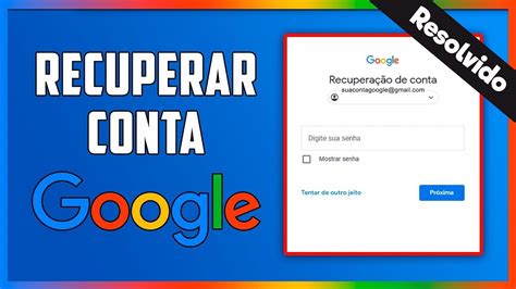 COMO RECUPERAR CONTA DO GOOGLE 2024 Sem e mail senha e número