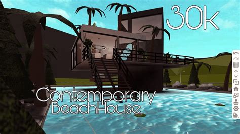 Contemporary Beach House Bloxburg Welcome To Bloxburg Speed Build