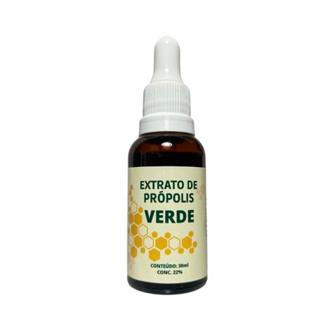 Extrato Própolis Verde 30ml Apiário Santa Cruz