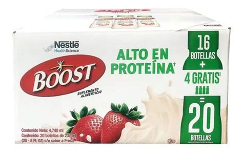 Boost Suplemento Alimenticio Sabor Fresa Pzas Con Ml Meses Sin