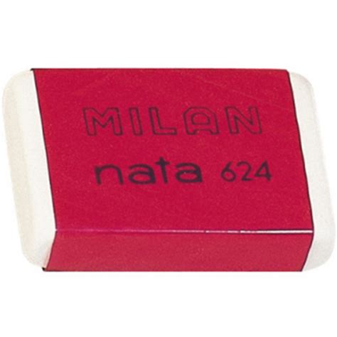 Milan Nata 624 Goma De Borrar Rectangular Plastico Suave No