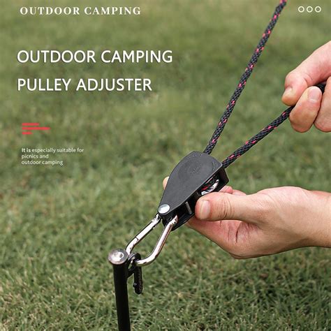 Tent Pulley Rope Buckle Fastener Windproof Adjustable Camping Buckles