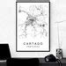 Cartago Map Cartago City Map Map Poster Map Print Cartago - Etsy