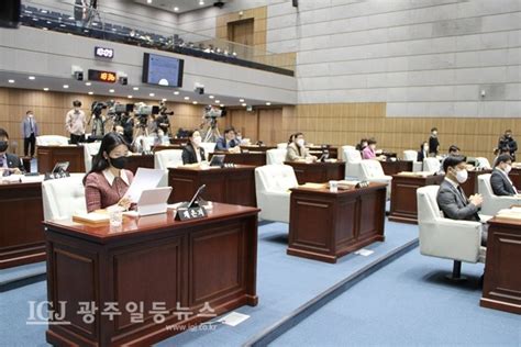 취재현장 광주광역시의회 제311회 제5차 본회의하반기 시정질문 3일차 광주일등뉴스